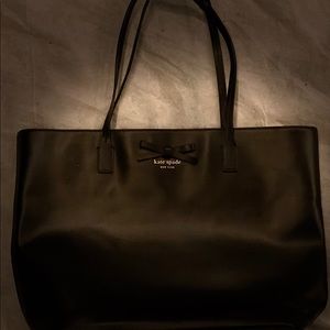 KATE SPADE NEW YORK BLACK LEATHER PURSE